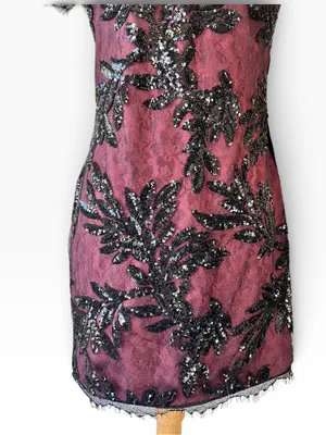Dress the Population Valerie Sequin Lace Dress thumbnail 4