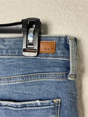 Abercrombie & Fitch High-Rise Super Skinny Ankle Jeans in Blue Wash Size 12L thumbnail 12