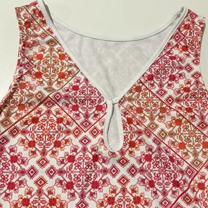 Forever 21 Bodysuit Red patterned Large thumbnail 2