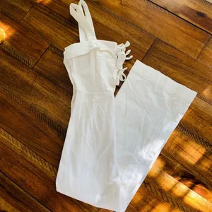 $165 Clayton x Revolve Darcie jumpsuit in white S thumbnail 11