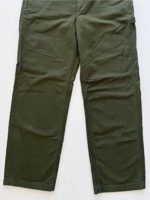 TNA Aritzia Greenwich Pant High-Waisted Carpenter Twill Olive Green Size 8 thumbnail 5