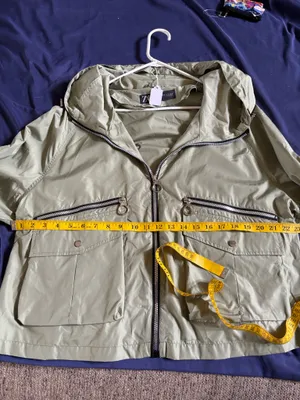 ZARA Olive Green Bomber Lightweight Jackets size M thumbnail 7