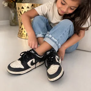 Nike Dunk Low Black & White – Talla 12 para niña 👟🖤🤍 thumbnail 1
