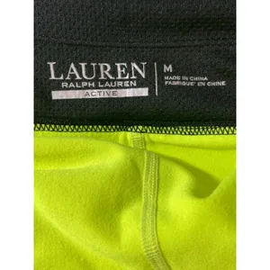 Lauren Ralph Lauren Black Neon Mid Rise Elastic Waist Active Running Shorts Sz M thumbnail 5