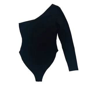 Tiger Mist Bodysuit Small Black One Sleeve Sexy Clubwear Y2K Party‎ thumbnail 5