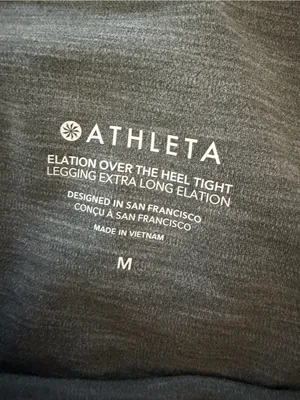 Athleta Gray Tall Leggings High Rise Stretch Yoga Workout Pants M thumbnail 3
