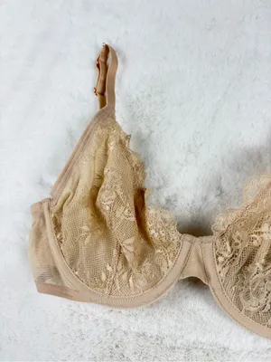 INC International Concepts Beige Lace Underwire Apex Bra SMALL thumbnail 2