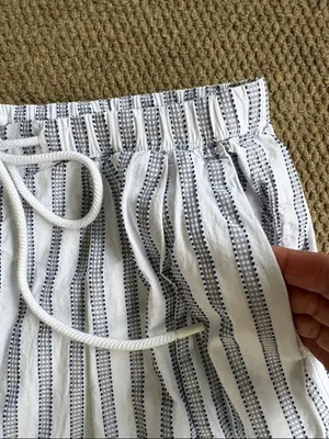 NWT CALIA Wide Leg Lounge / Beach / Swim Cover-Up Pants Striped Size Small thumbnail 10