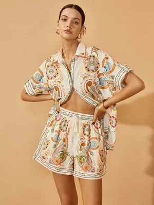Commense Colorful Print Short Set small NWT | Matching Outfit thumbnail 1