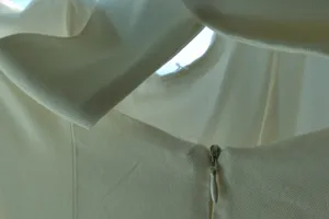 ivory midi crisscross dress thumbnail 6