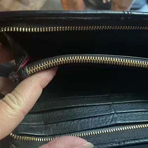 Hammitt Black Leather Wallet with Gold Studs thumbnail 3