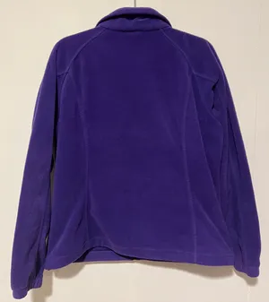 Women’s Purple Fleece Zip Up Jacket thumbnail 2