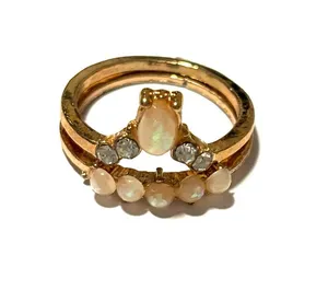 Gold tone ring set thumbnail 1