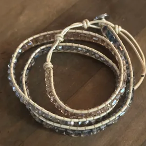 Victoria Emerson crystal leather wrap bracelet thumbnail 5