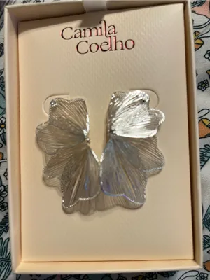 Camila Coelho Silver Floral earrings thumbnail 2