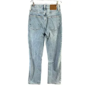 Aritizia Denim Forum The Arlo High Rise Straight Jeans 23‎ Button Fly Organic thumbnail 3