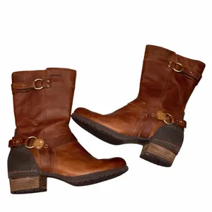 Merrell Oak Brown Leather Shiloh Peak Harness Boots size 8.5 thumbnail 5