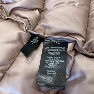 Kenneth‎ Cole New York Womens Taupe Quilted Hooded Puffer Jacket Parka Large L thumbnail 7