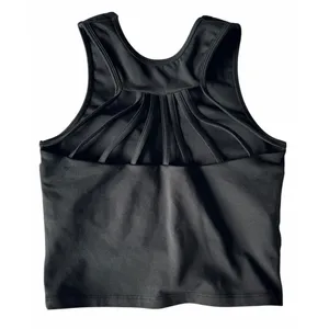 Bombshell Sportswear Strappy Back Crop Tank Top Black Women's Size Medium thumbnail 2