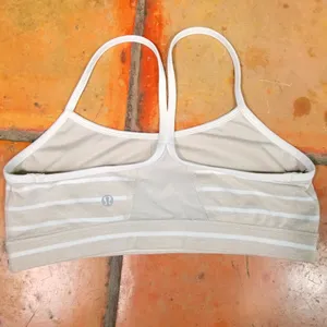 Lululemon Flow Y Bra IV Deauville Cashew Stripe thumbnail 3
