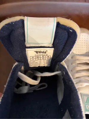 Gola Eagle '86 Sneakers light Blue and White womens size 10 terry towel lining thumbnail 6