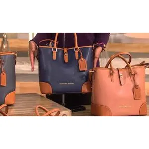 DOONEY & BOURKE Shelby Shopper Tote Bag Purse Leather Big TRAVEL OFFICE LARGE thumbnail 2