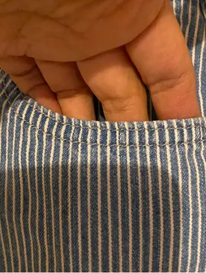 Old Navy Denim Striped Mini Skirt thumbnail 4