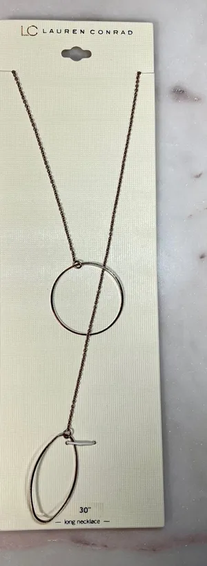 LC Lauren Conrad | NWT Gold Tone Lariat Necklace thumbnail 1