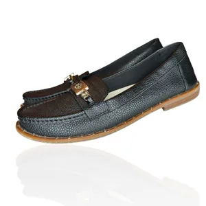 Anne Klein iFlex Nicola Size 9.5M‎ Shoes Black Gold Vegan Comfort Career Loafers thumbnail 4