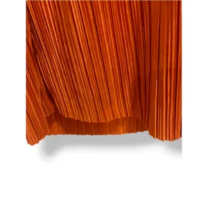 ASOS DESIGN Burnt Orange Pleated Halter Maxi Dress Size L 70s Disco Retro thumbnail 4