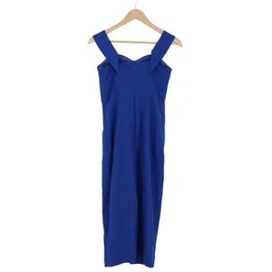 Gabrielle Union Dress Womens XS Sheath Midi Royal Blue Wrap Front Excellent thumbnail 4