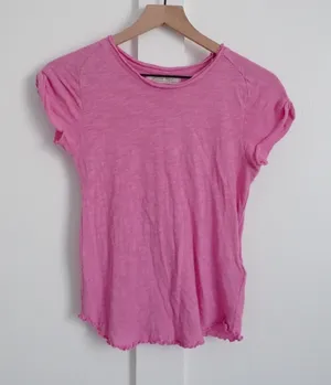 Free People Pink Short Sleeve Tee thumbnail 1