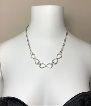 Triple Infinity Statement Necklace New thumbnail 8