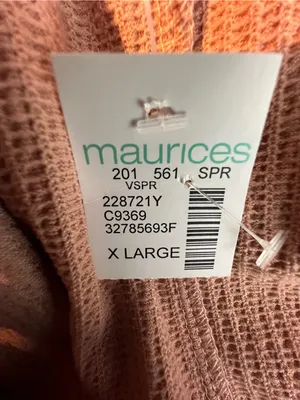 Maurice’s XL Ribbed Textured Open Front w/3/4 Sleeves w/Cuff thumbnail 4