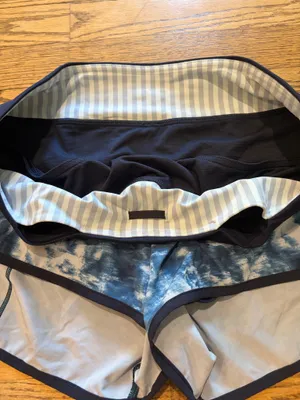 Lululemon Speed Short Naval Blue White thumbnail 4