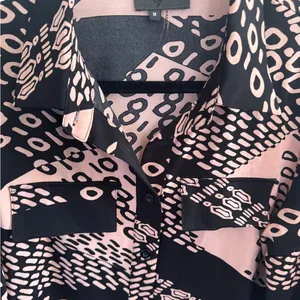 Gracia Pink and Black Patterned Blouse thumbnail 4