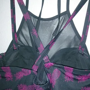 Torrid 2X Super Sexy Mesh Straps Black Red Pineapples Bra thumbnail 5
