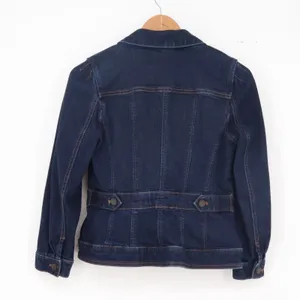 Ann Taylor Jacket Womens S Dark Blue Stretch Denim Trucker Excellent thumbnail 4
