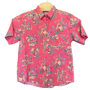 Vintage Shabby Chic Floral Button Down Shirt M Grannycore Cottagecore Artsy‎ thumbnail 2