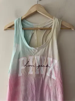 Victoria's Secret PINK Everyday Racerback Tank Top Tie Dye thumbnail 3