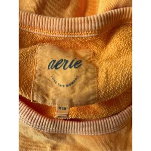 Aerie yellow orange women’s sweatshirt size medium 100% cotton thumbnail 2