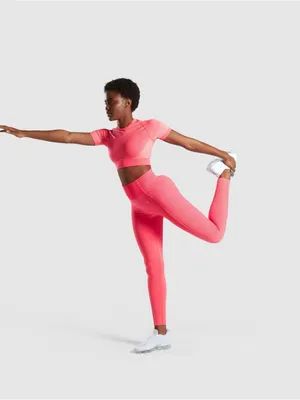 #88 Gymshark Pink Ultra Seamless Crop Top Size S thumbnail 4