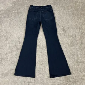 Frame Le Pixie High Rise Flare Jeans Womens 27 Dark Wash Blue Denim Stretch thumbnail 6