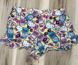 Hello Kitty I Love The 90’s Ruffle Sleep Shorts Women’s Medium thumbnail 1