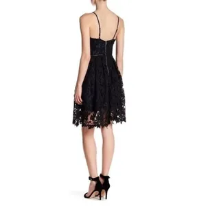 Romeo + Juliet Lace Dress Womens Size Medium Black Atlantic Green Party Cocktail thumbnail 7
