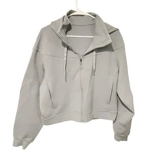 LULULEMON ATHLETICA‎ Rogue Renegade Zip Hoodie in Rhino Grey Size 12 thumbnail 2