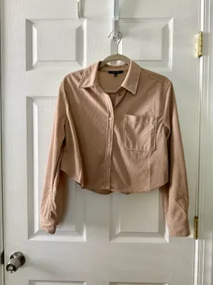 Love Tree Cropped Corduroy Top thumbnail 4