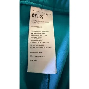 FIGS Technical Collection Scrub Pants Large Teal Blue Cargo Medical Uniform thumbnail 7