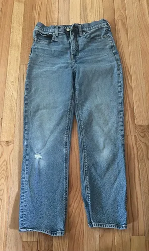 J Crew Classic Straight Jeans 27 Light Wash Blue Casual Minimalist thumbnail 1