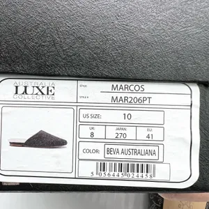 NEW Australia Luxe Collective Womens‎ 10 Marcos Mule Gray Leather Shearling thumbnail 6
